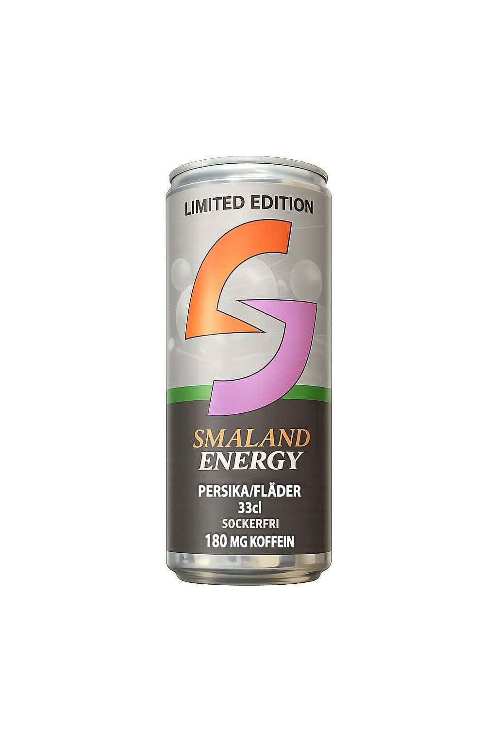 Smaland energy Persika/fläder 33 cl Sockerfri